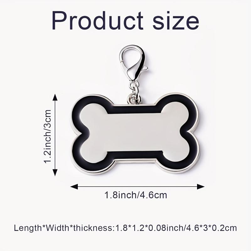 Personalized Dog Tags Engraved Pet Name and Phone Custom Bone Shape