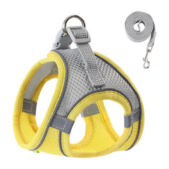Reflective Mesh Dog Harness Small Medium Adjustable Vest No Pull Puppy Harness