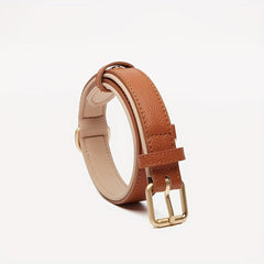 Personalized Soft Leather Dog Collar with Nameplate