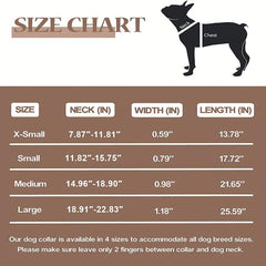 Personalized Soft Leather Dog Collar with Nameplate