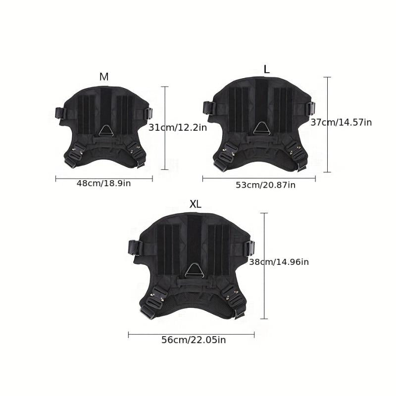 Tactical Dog Vest Outdoor Training Harness for Medium and Large Dogs