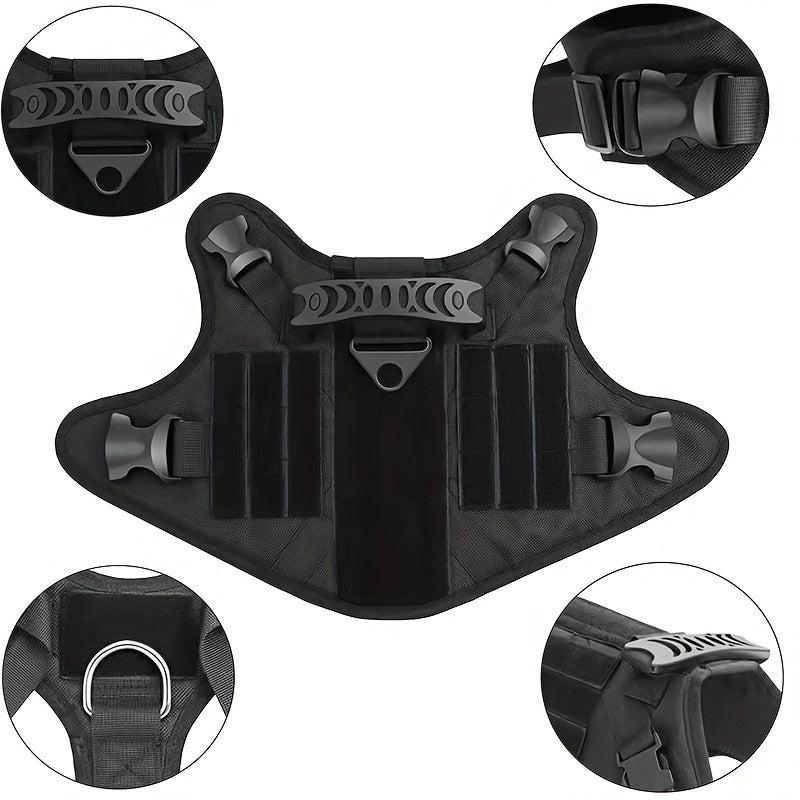 Tactical Dog Vest Outdoor Training Harness for Medium and Large Dogs