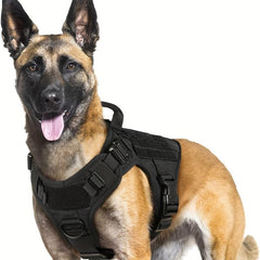 Tactical Dog Vest Outdoor Training Harness for Medium and Large Dogs