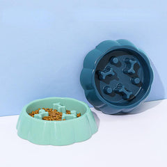 Slow Feeder Dog Bowl Anti choking Puzzle Food Bowl Anxiety Relief