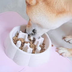 Slow Feeder Dog Bowl Anti choking Puzzle Food Bowl Anxiety Relief