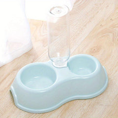 Stylish Double Bowl & Drinking Bottle Set for Pets