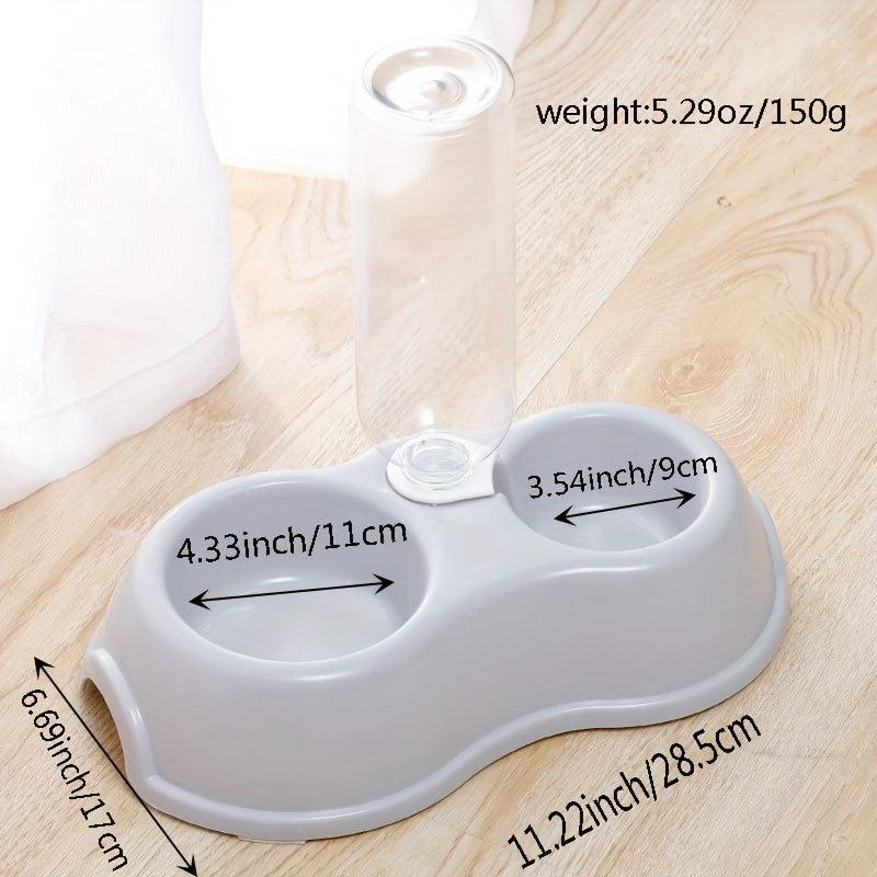 Stylish Double Bowl & Drinking Bottle Set for Pets