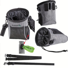 Portable Dog Treat Pouch Bag with Waist & Shoulder Straps