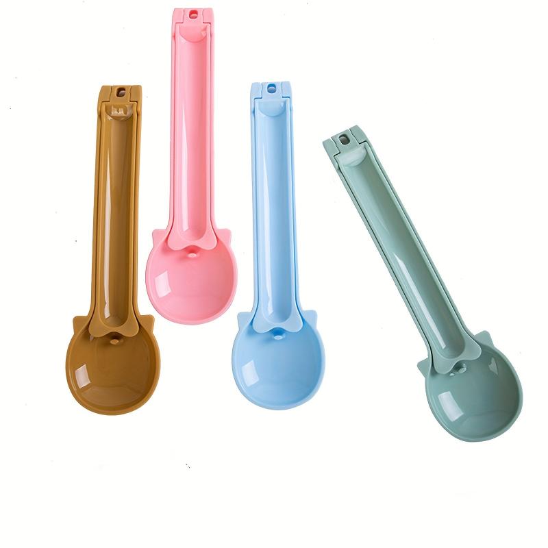 Portable Foldable Cat Strip Squeeze Spoon Multifunctional Cat Strip Feeder
