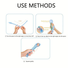 Portable Foldable Cat Strip Squeeze Spoon Multifunctional Cat Strip Feeder