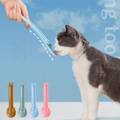 Portable Foldable Cat Strip Squeeze Spoon Multifunctional Cat Strip Feeder