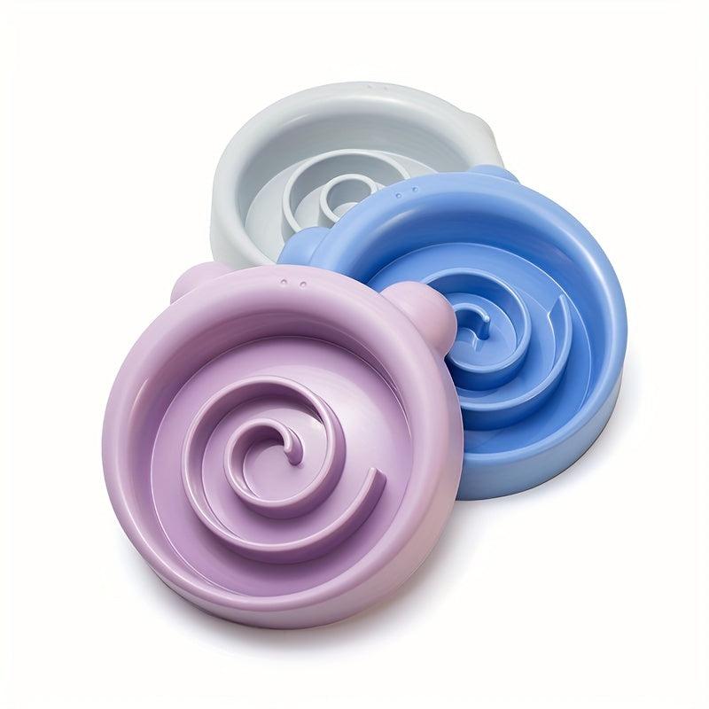 3pcs Set Cat Slow Feeding Bowls Non slip Anti choking Cat Puzzle Food Bowl