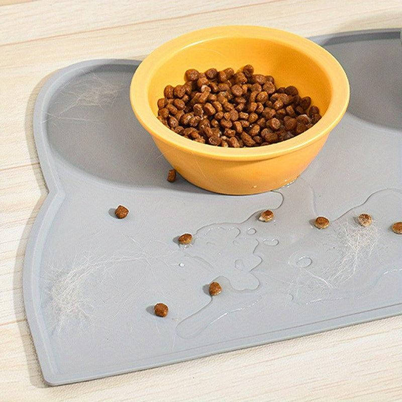 Cat Head Dog Feeding Mat Non Slip Waterproof Pet Food Mat