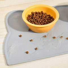 Cat Head Dog Feeding Mat Non Slip Waterproof Pet Food Mat
