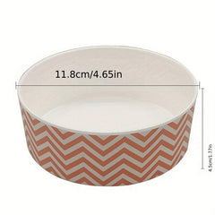 Cartoon Pattern Cat Bowl Plastic Cat Food Utensils With Non slip Bottom