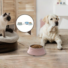 Stainless Steel Dog Feeder Bowl with Non-Slip Stand