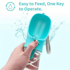Portable Dog Water Bottle with Food Container for Travel