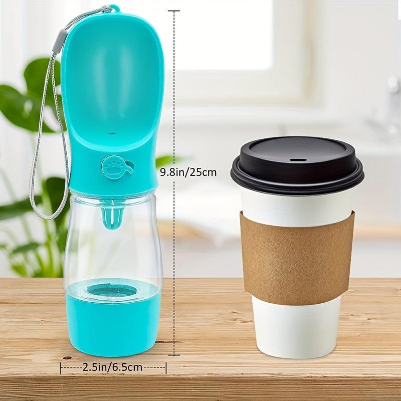 Portable Dog Water Bottle with Food Container for Travel