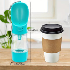 Portable Dog Water Bottle with Food Container for Travel