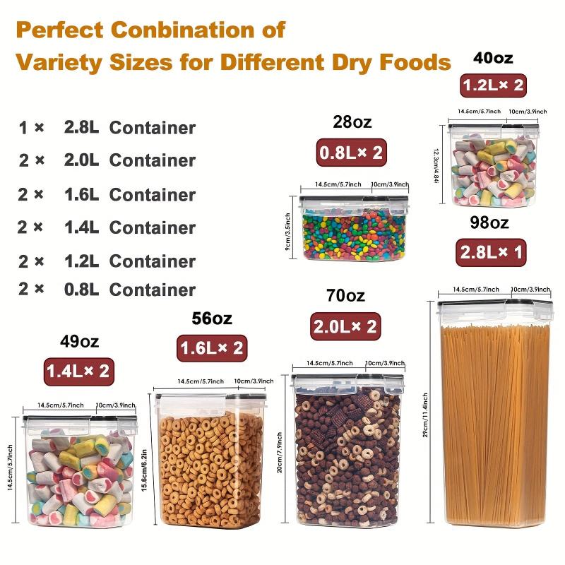 11-Pc Airtight Pet Food Storage Containers, BPA-Free, 24 Labels, 1 Marker