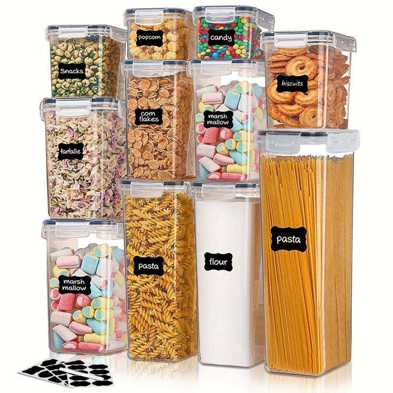 11-Pc Airtight Pet Food Storage Containers, BPA-Free, 24 Labels, 1 Marker