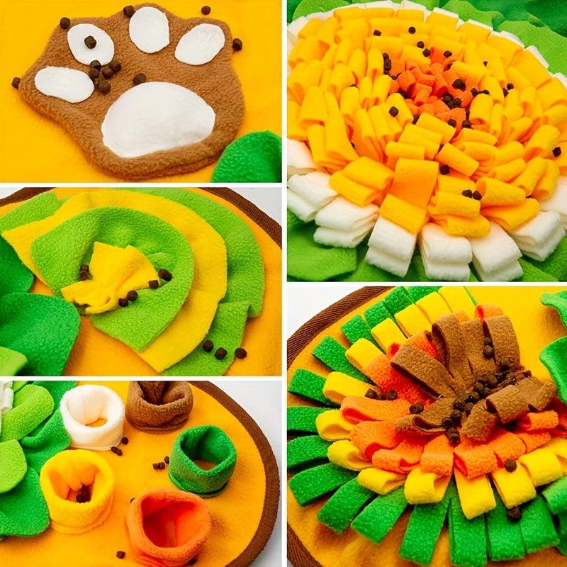Dog Snuffle Pad Bone Shape Pet Puzzle Toy Slow Food Feeding Mat