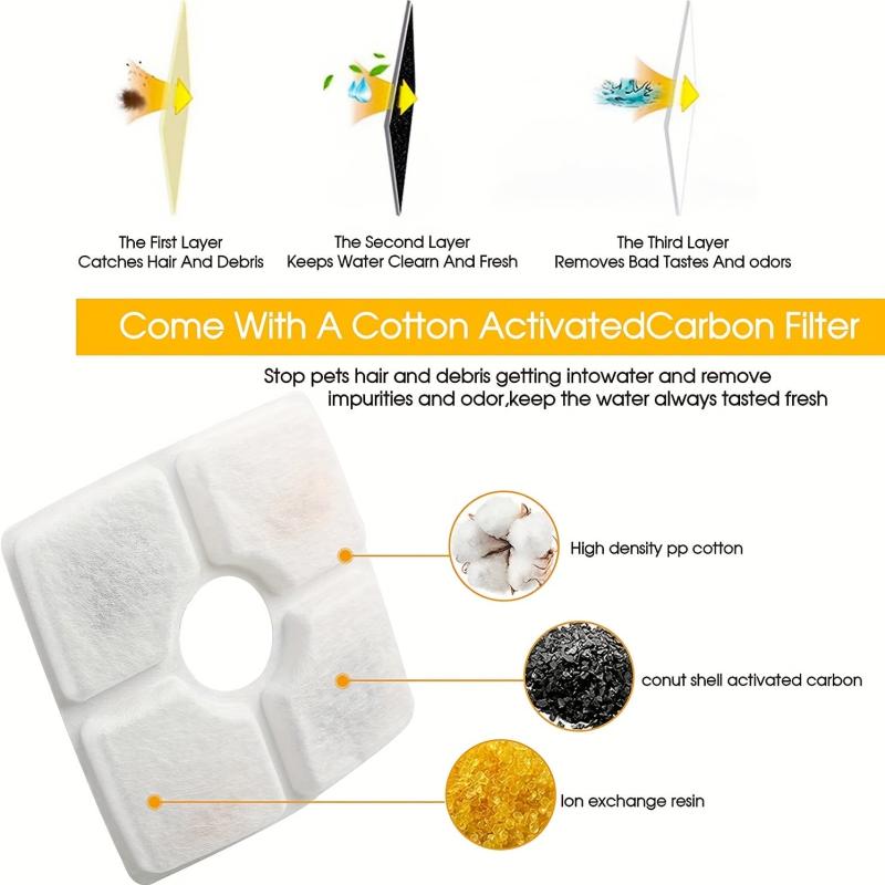 Activated Carbon Filter For Cat Water Fountain