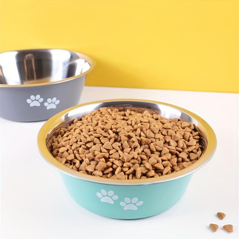 Non Slip Stainless Steel Pet Bowl for Dogs & Cats