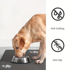 Pet Feeding Mat Absorbent Quick Dry No Spill Dog Food Mat