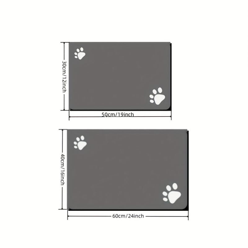 Pet Feeding Mat Absorbent Quick Dry No Spill Dog Food Mat