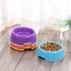 Solid Plastic Cat Bowl Food Water Container Pet Supplies