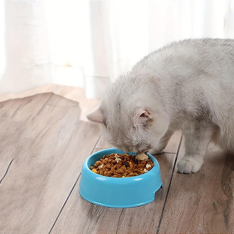 Solid Plastic Cat Bowl Food Water Container Pet Supplies