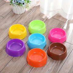 Solid Plastic Cat Bowl Food Water Container Pet Supplies