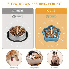 Slow Feeder Dog Bowls Anti Choking Puzzle Food Bowl Water Basin Non slip