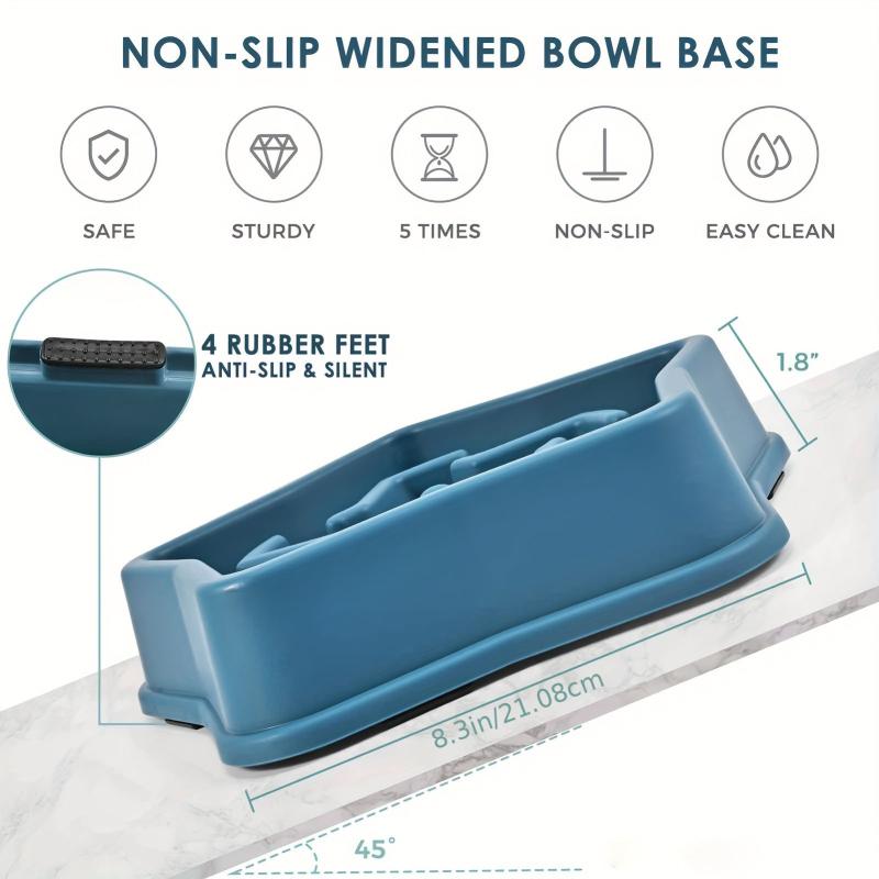 Slow Feeder Dog Bowls Anti Choking Puzzle Food Bowl Water Basin Non slip
