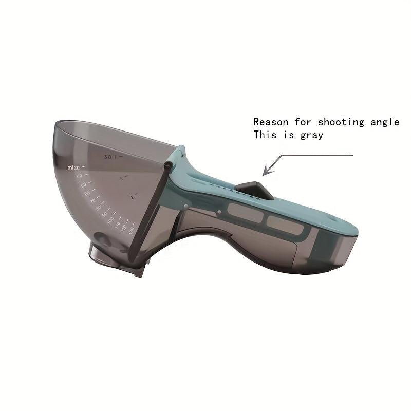 Adjustable Pet Food Spoon with Scales - Plastic Measuring Device