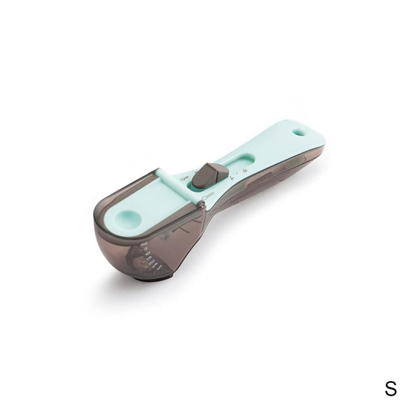 Adjustable Pet Food Spoon with Scales - Plastic Measuring Device