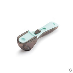Adjustable Pet Food Spoon with Scales - Plastic Measuring Device