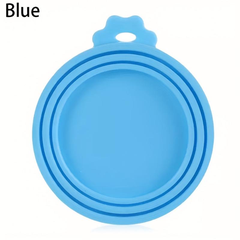 Universal Silicone Pet Food Can Cover Durable Round Dog Food Can Lid