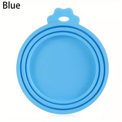 Universal Silicone Pet Food Can Cover Durable Round Dog Food Can Lid