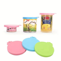 Universal Silicone Pet Food Can Cover Durable Round Dog Food Can Lid
