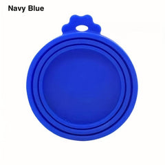 Universal Silicone Pet Food Can Cover Durable Round Dog Food Can Lid