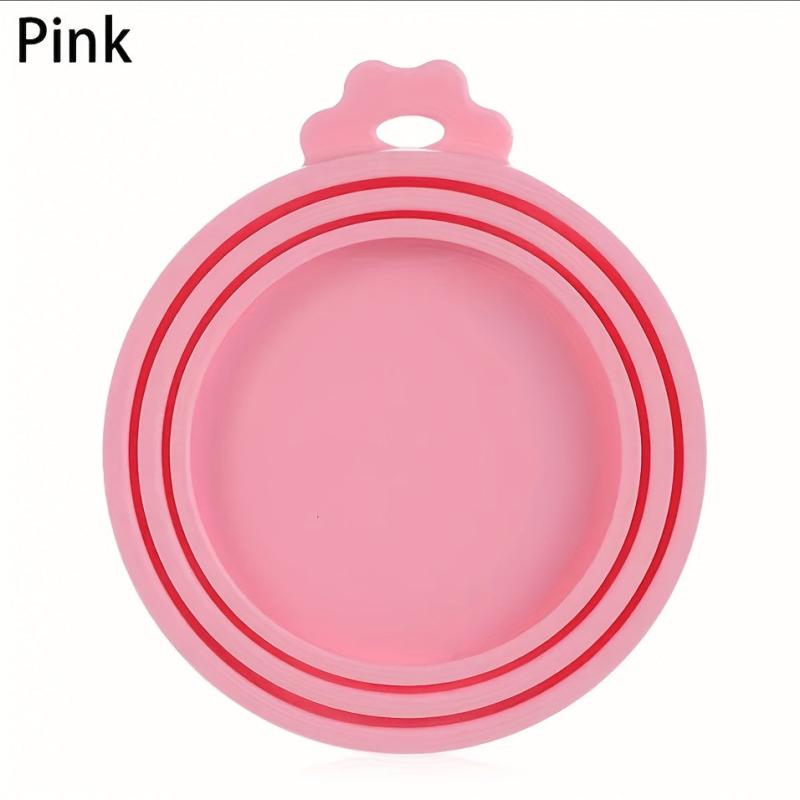 Universal Silicone Pet Food Can Cover Durable Round Dog Food Can Lid
