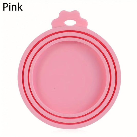 Universal Silicone Pet Food Can Cover Durable Round Dog Food Can Lid