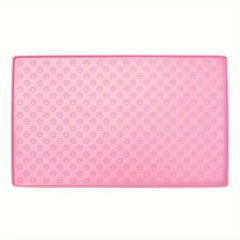 Silicone Non slip Pet Food Mat Easy To Wash Waterproof For Dog And Cat