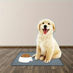Silicone Non slip Pet Food Mat Easy To Wash Waterproof For Dog And Cat
