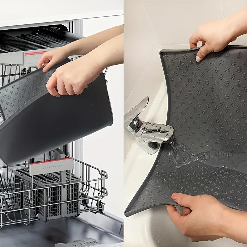 Silicone Non slip Pet Food Mat Easy To Wash Waterproof For Dog And Cat