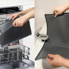 Silicone Non slip Pet Food Mat Easy To Wash Waterproof For Dog And Cat