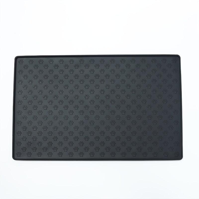 Silicone Non slip Pet Food Mat Easy To Wash Waterproof For Dog And Cat