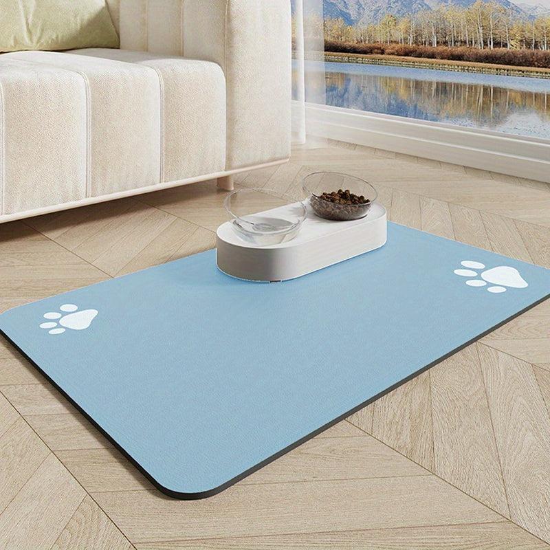 Pet Feeding Mat For Cats Dogs High Absorbent Quick Dry Dog Food Mat